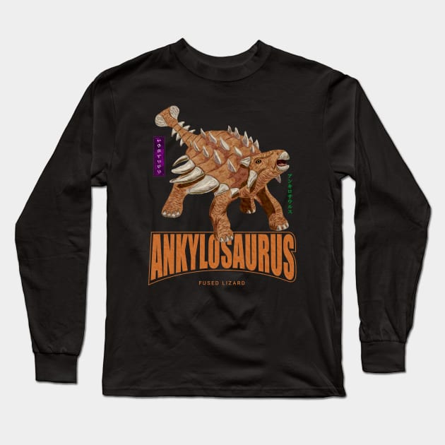 Ankylosaurus Long Sleeve T-Shirt by Thor Reyes